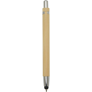 Logo trade business gifts image of: Elm bamboo ballpoint pen