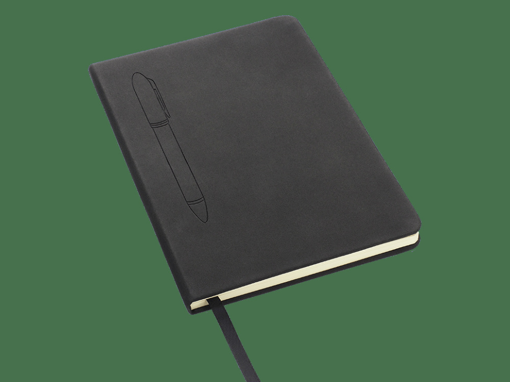 Logo trade corporate gift photo of: Magnetic notebook with a pen 124715100