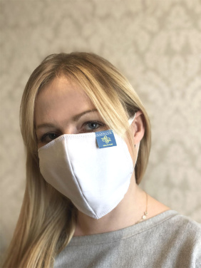 Logotrade corporate gift picture of: BLACK-BLACK cotton face mask 140116500