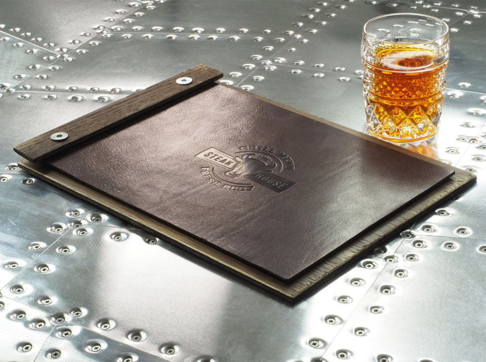 Logo trade business gift photo of: Menu cover 1204141