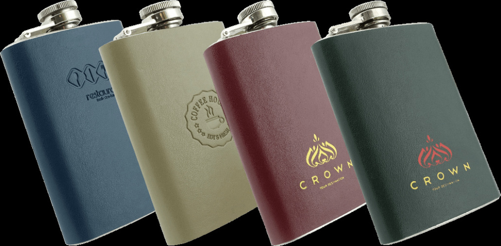 Logo trade promotional merchandise image of: Hip flask 426119