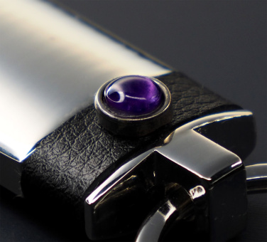 Logo trade promotional merchandise picture of: Amethyst Keyring 1296095