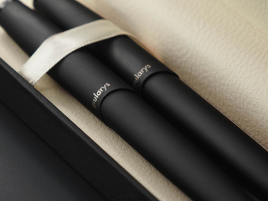 Logotrade corporate gift image of: Obsidian stone Pen set 1290036