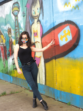 Logotrade promotional gifts photo of: MARS cotton mask (size M) 1379165