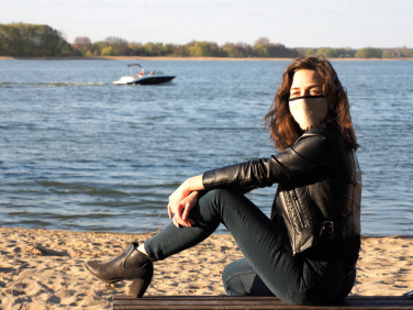 Logotrade promotional giveaways photo of: MARS cotton mask (size M) 1379165