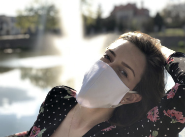 Logo trade promotional products picture of: VENUS PRO cotton face mask with a pocket an HEPA filter 1378165