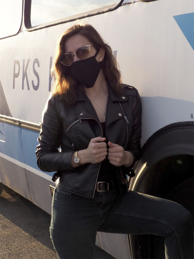 Logotrade promotional item image of: VENUS PRO cotton face mask with a pocket an HEPA filter 1378165