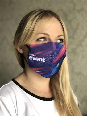 Logotrade promotional giveaway image of: VENUS PRO cotton face mask with a pocket an HEPA filter 1378165