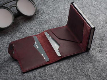 Logo trade promotional item photo of: RFID wallet - Hunter Leather 2109284