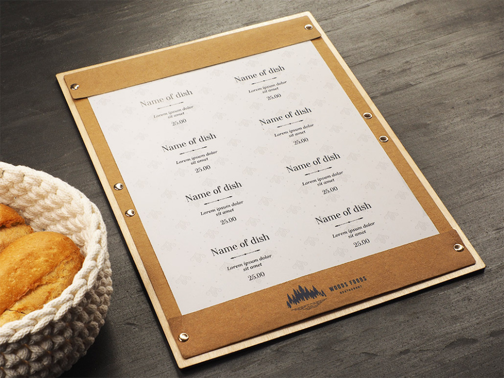 Logotrade promotional merchandise image of: Menu pad 1668121