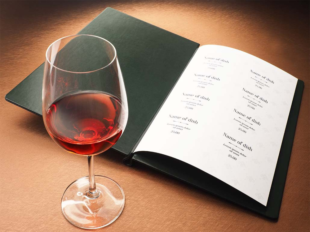 Logo trade business gift photo of: Menu cover 1229320