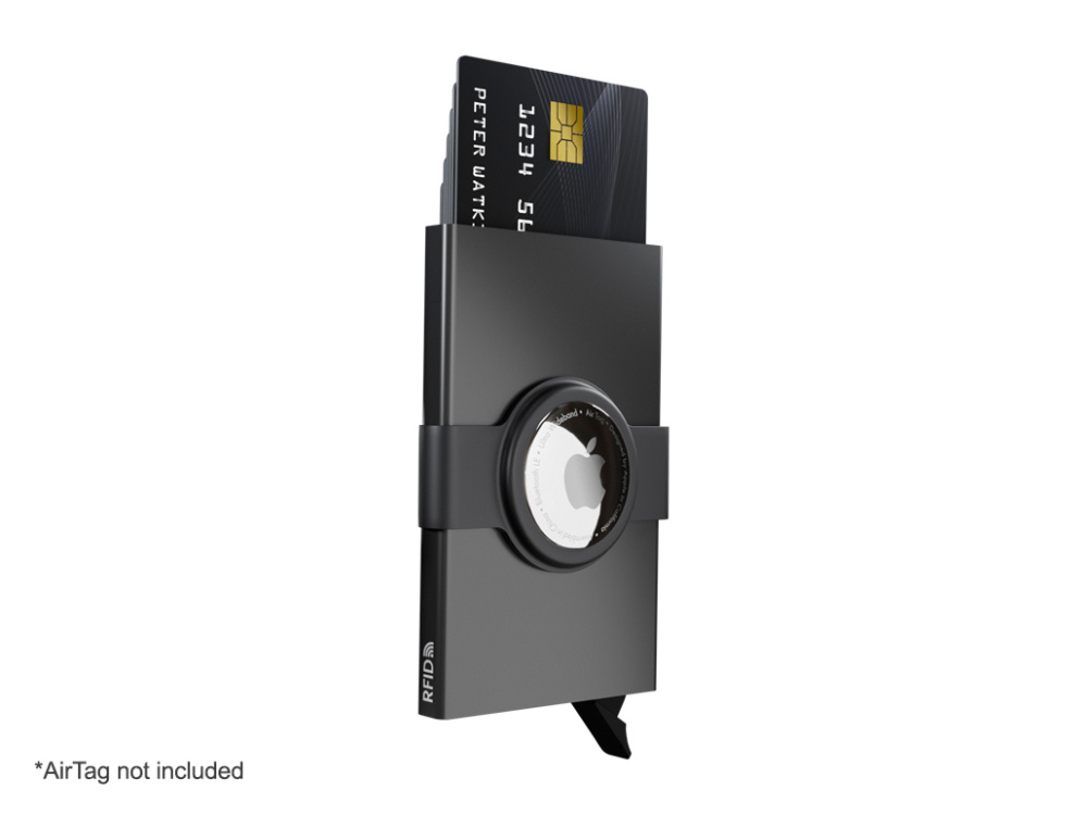Logotrade business gift image of: RFID credit card case with holder for AirTag 2163108