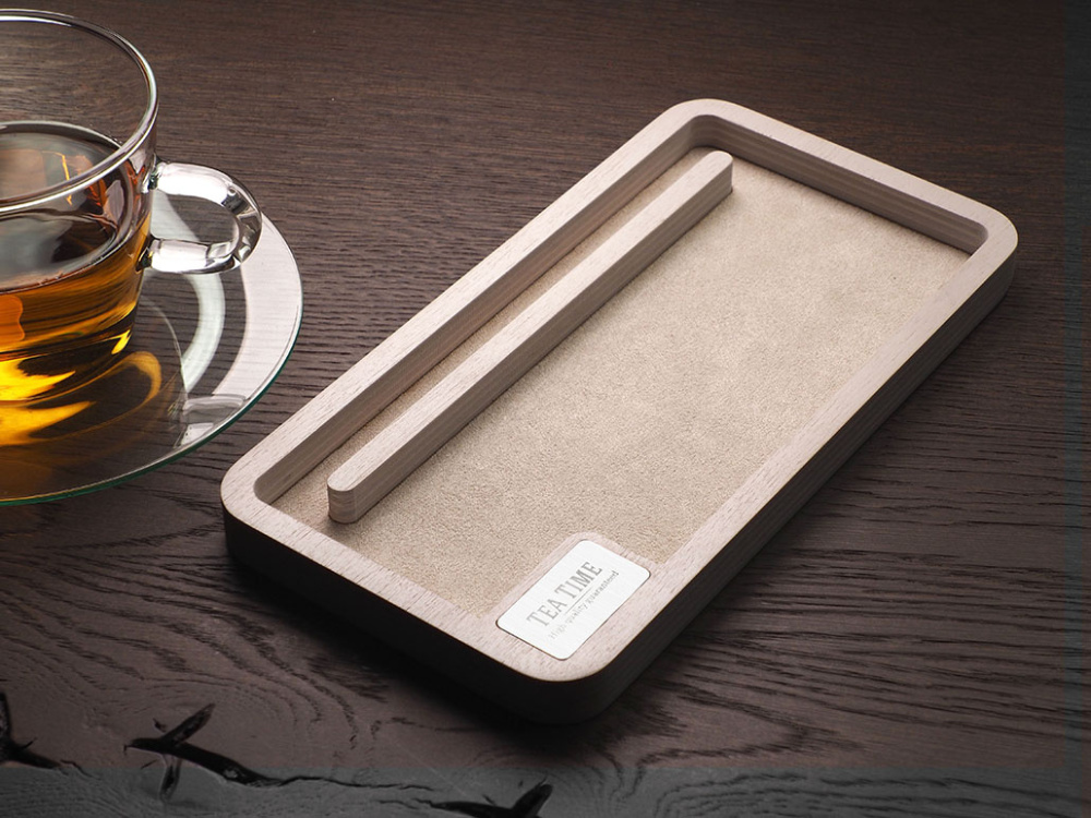 Logotrade promotional item picture of: Wooden desk organiser 1818121