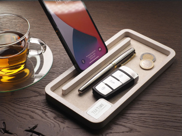 Logo trade corporate gifts image of: Wooden desk organiser 1818121