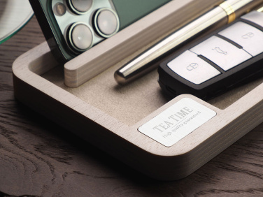 Logo trade promotional item photo of: Wooden desk organiser 1818121