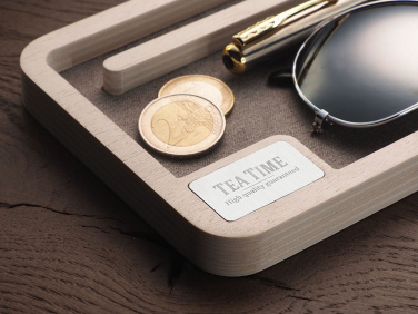 Logo trade business gift photo of: Wooden desk organiser 1818121