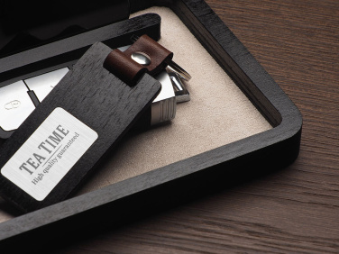 Logotrade promotional gift image of: Wooden desk organiser 1818121