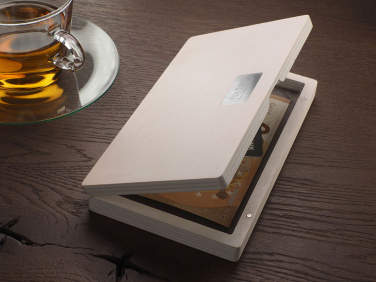 Logo trade business gifts image of: Wooden bill box 1816121