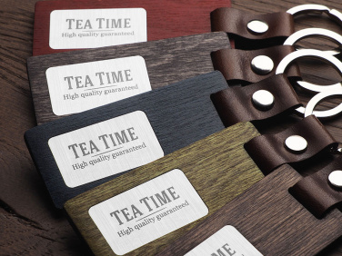 Logotrade promotional merchandise picture of: Wooden keyring 1853121