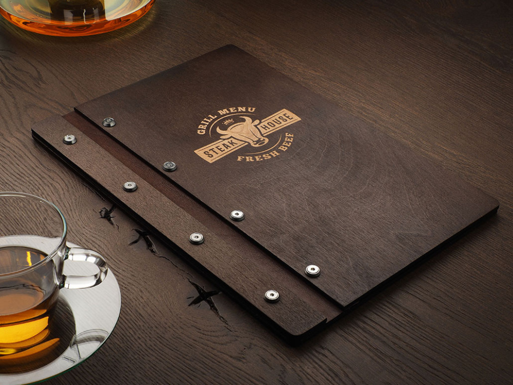 Logo trade promotional gifts picture of: Menu cover 1860121