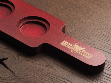 Logo trade advertising products picture of: Wooden 3 Shot Serving Board 1863121