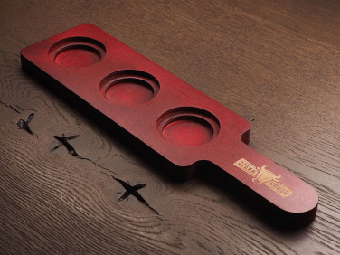 Logotrade advertising product image of: Wooden 3 Shot Serving Board 1863121