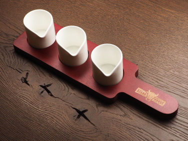 Logotrade corporate gifts photo of: Wooden 3 Shot Serving Board 1863121