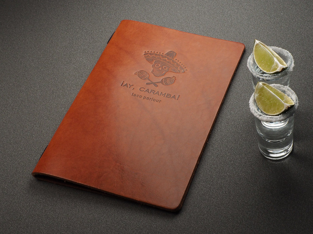 Logo trade promotional items image of: Menu cover Ambiente 1181141