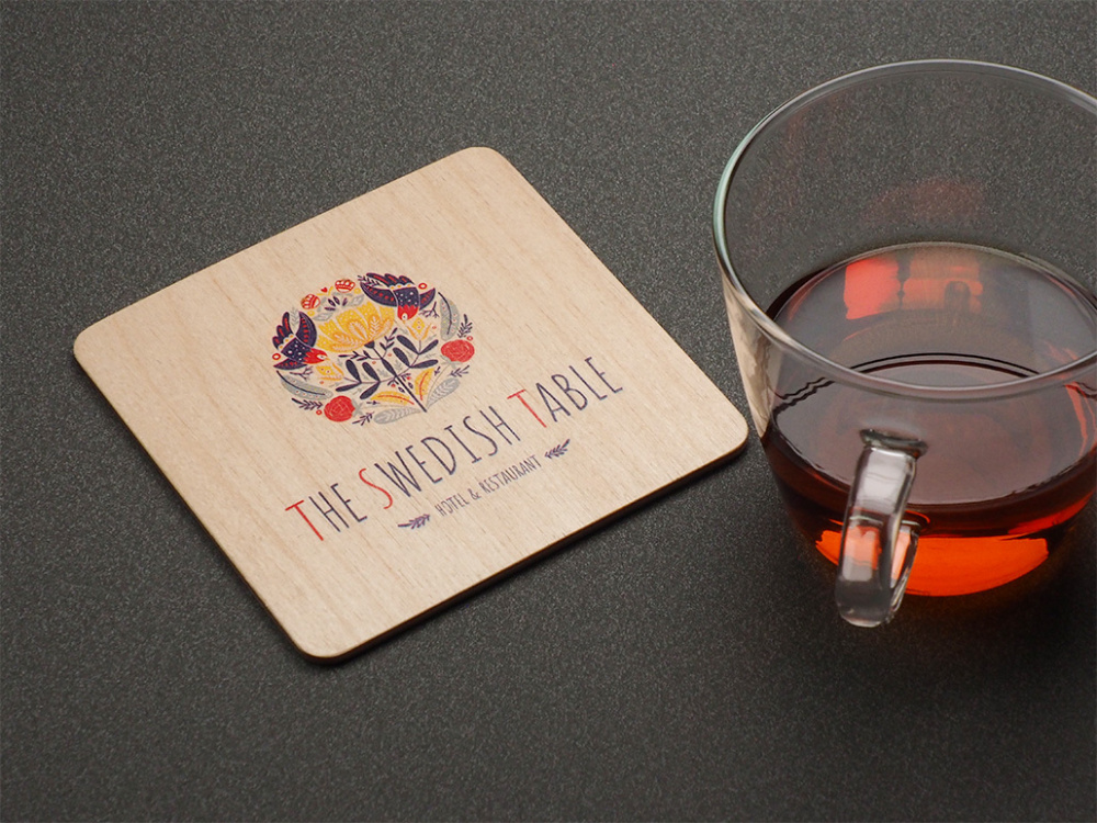 Logotrade business gift image of: Coaster 1857121