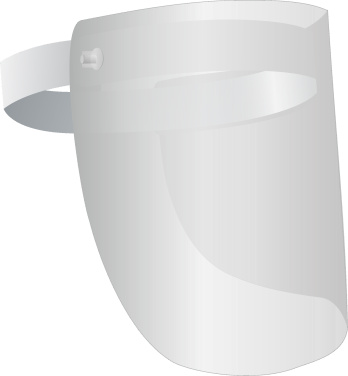Logotrade promotional merchandise picture of: TEMIDA tilting face shield 1424162