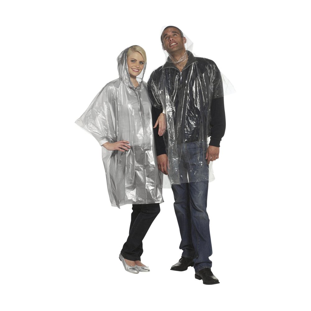 Logo trade promotional gifts picture of: Clear poncho/raincoat