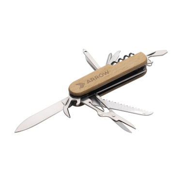 Logo trade corporate gifts picture of: Beechwood Pocket knife