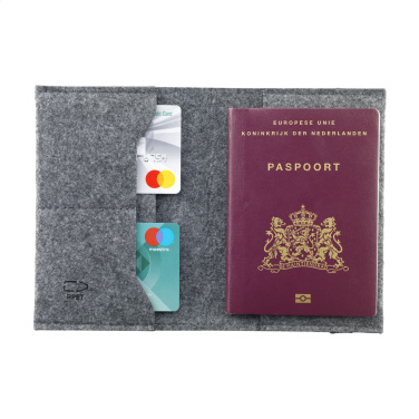 Logotrade promotional product image of: Identify GRS RPET Felt passport holder