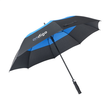 Logo trade business gifts image of: Morrison RPET umbrella 27 inch