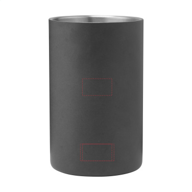 Logotrade promotional item image of: CoolSteel Black wine cooler
