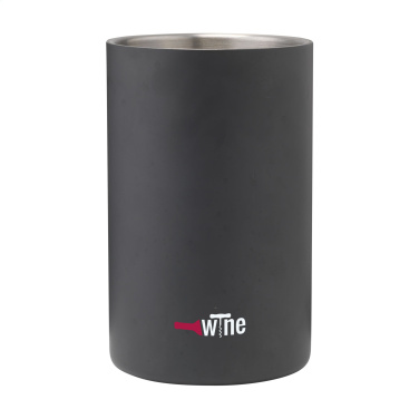 Logotrade promotional merchandise image of: CoolSteel Black wine cooler
