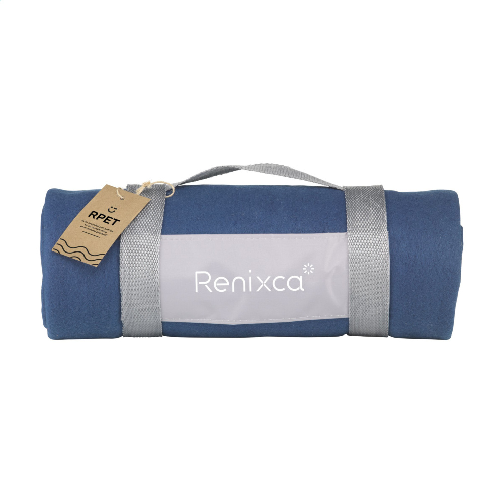 Logo trade advertising products image of: SuperSoft RPET (180 g/m²) fleece blanket