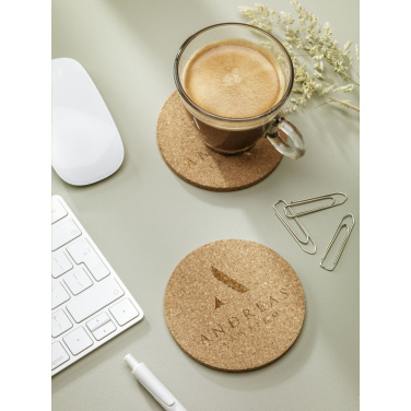 Logo trade promotional items image of: Cork Coaster Set