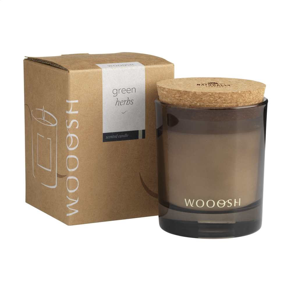 Logotrade business gift image of: Wooosh Scented Candle Green Herbs
