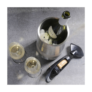 Logo trade business gift photo of: CoolSteel RCS Recycled Steel wine cooler
