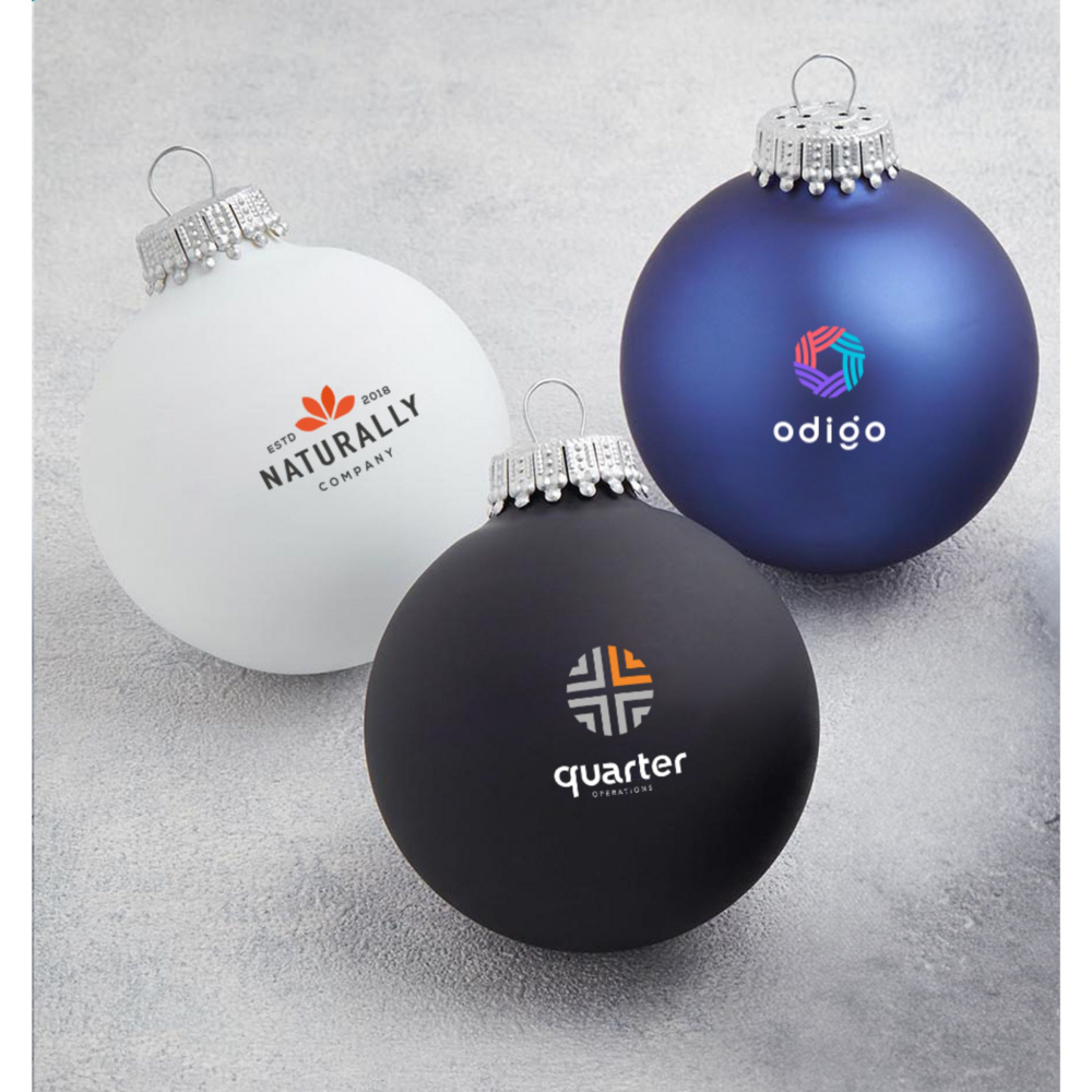 Logo trade promotional merchandise picture of: Christmas Bauble Ø 6 cm - Made in Europe