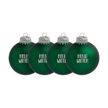 Logotrade corporate gift image of: Christmas Bauble Ø 6 cm - set of 4 - Made in Europe