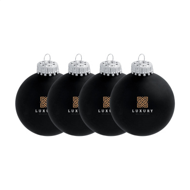 Logo trade promotional items image of: Christmas Bauble Ø 6 cm - set of 4 - Made in Europe