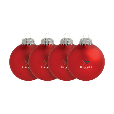 Logo trade corporate gift photo of: Christmas Bauble Ø 6 cm - set of 4 - Made in Europe