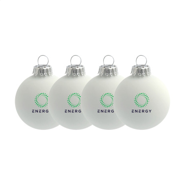 Logo trade promotional item photo of: Christmas Bauble Ø 6 cm - set of 4 - Made in Europe