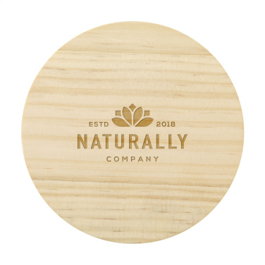 Logo trade promotional gifts picture of: Wooosh Flame Scented Candle Dark Amber