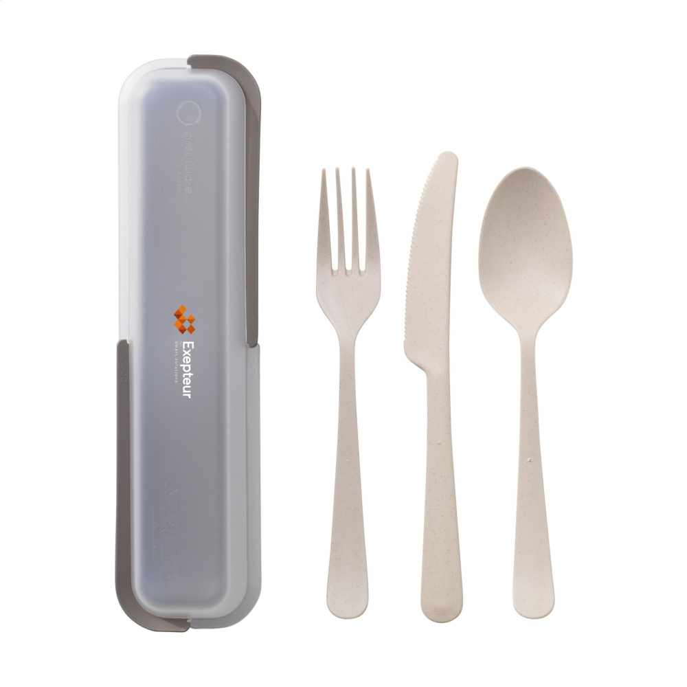 Logo trade promotional gift photo of: Outdoor 3-piece Cutlery Set