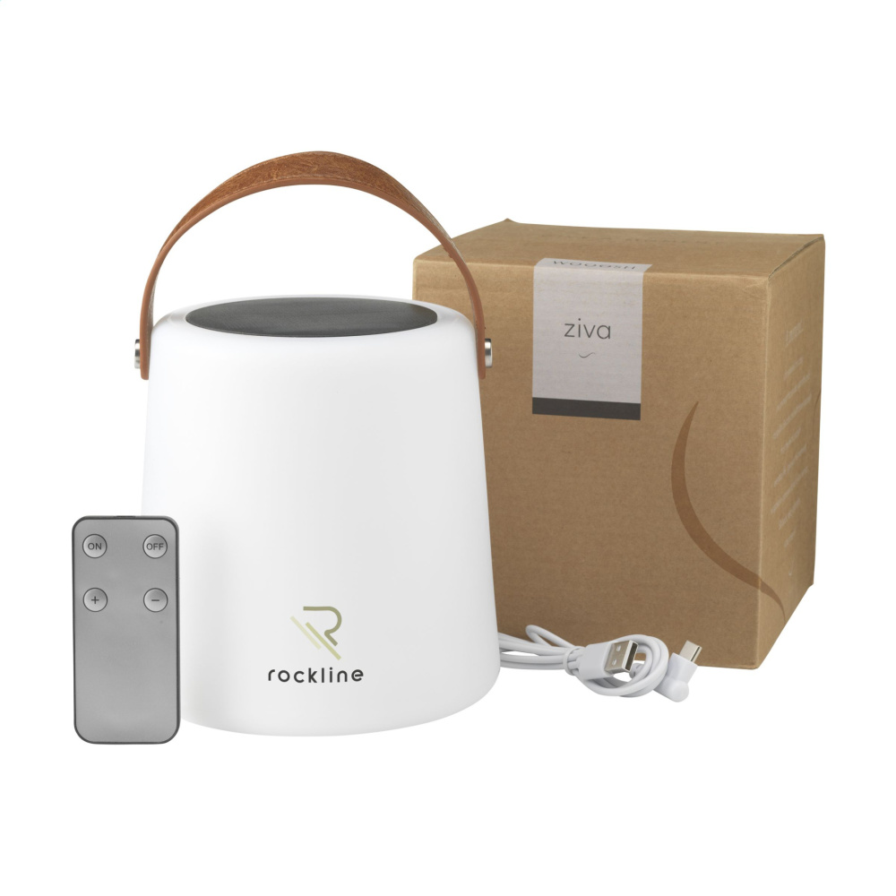 Logo trade promotional gifts image of: Wooosh Ziva Solar Lamp