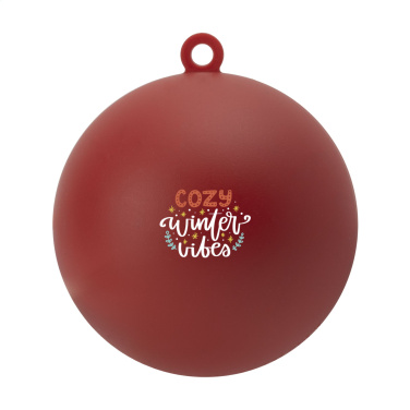 Logo trade promotional products picture of: Christmas Bauble Ø 7 cm Recycled PP - Made in Europe