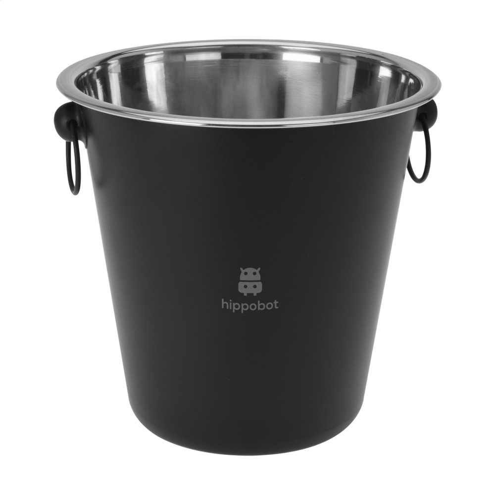 Logo trade promotional gifts image of: CoolBlack Champagne Bucket